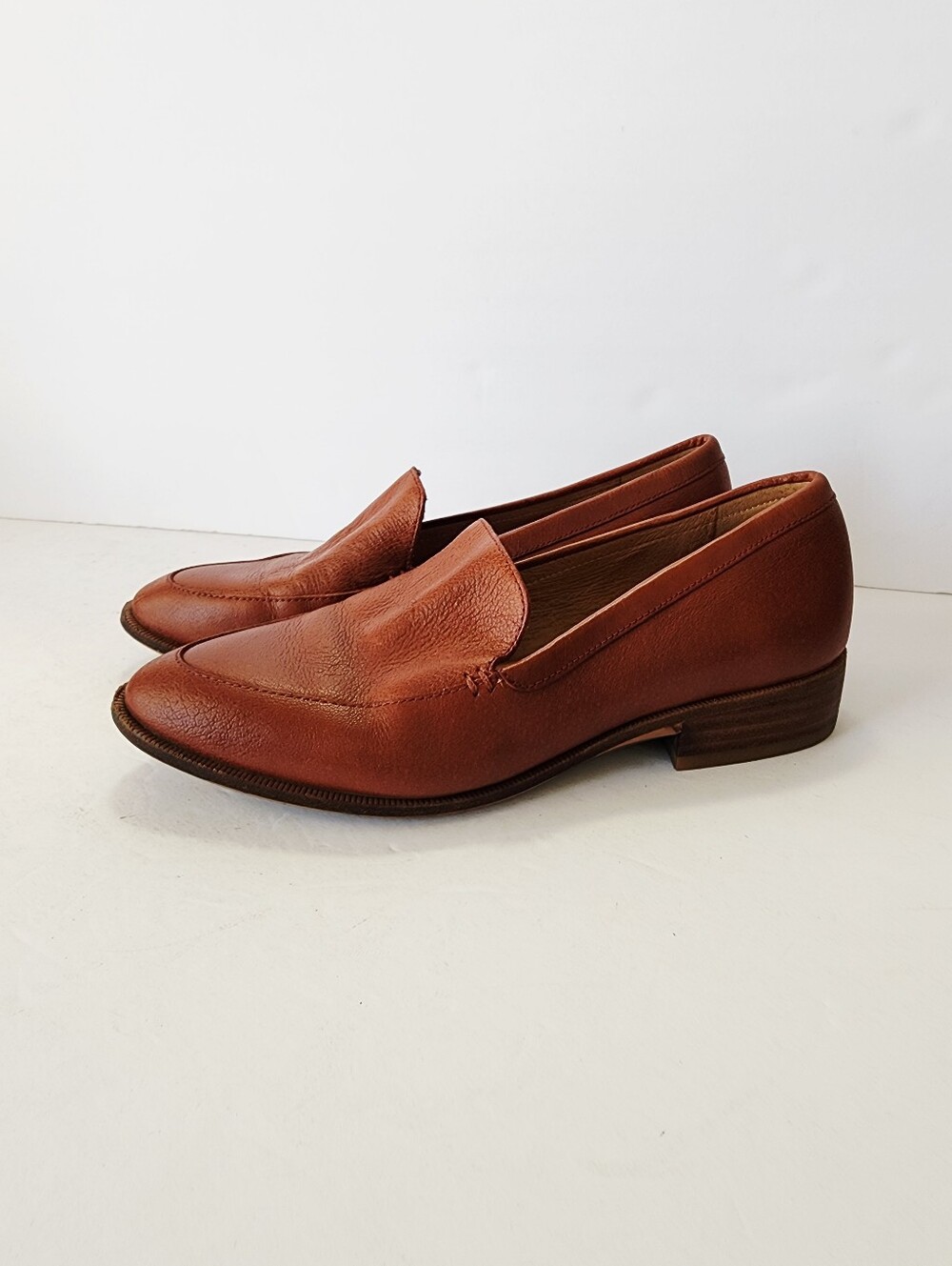 Madewell The Frances Brown Leather Slip-On Loafers Size 5 - Picture 2 of 7
